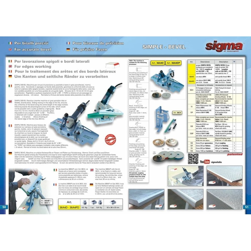 Sigma Bevel for polishing