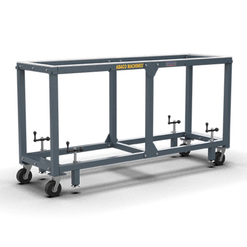 Abaco Working Table|Black Rubber – With Casters|White Rubber – With Casters