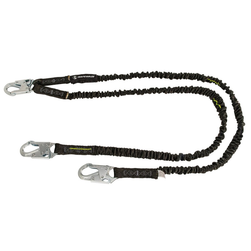 PRO 6 Internal Energy Absorbing Lanyard: Dual Leg, Snap Hooks