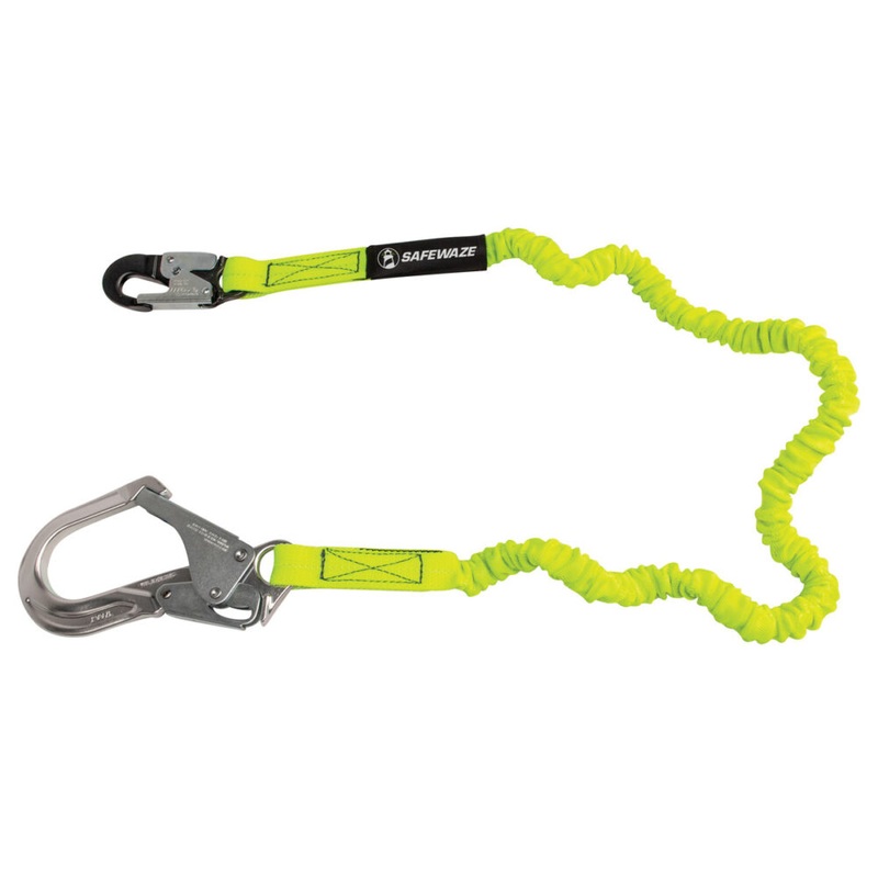 PRO 6 Stretch Internal Energy Absorbing Lanyard: Alu Rebar Hook