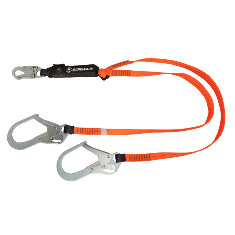 V-Line 6 Energy Absorbing Lanyard: Dual Leg, Rebar Hooks