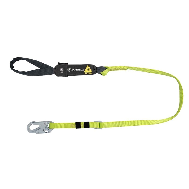 Arc Flash 4-6 Adjustable Energy Absorbing Lanyard: Snap Hook, Soft Loop