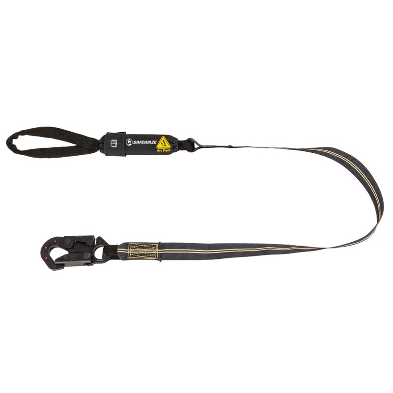 Arc Flash 6 Energy Absorbing Lanyard: Aramid, Dielectric Snap Hook, Soft Loop