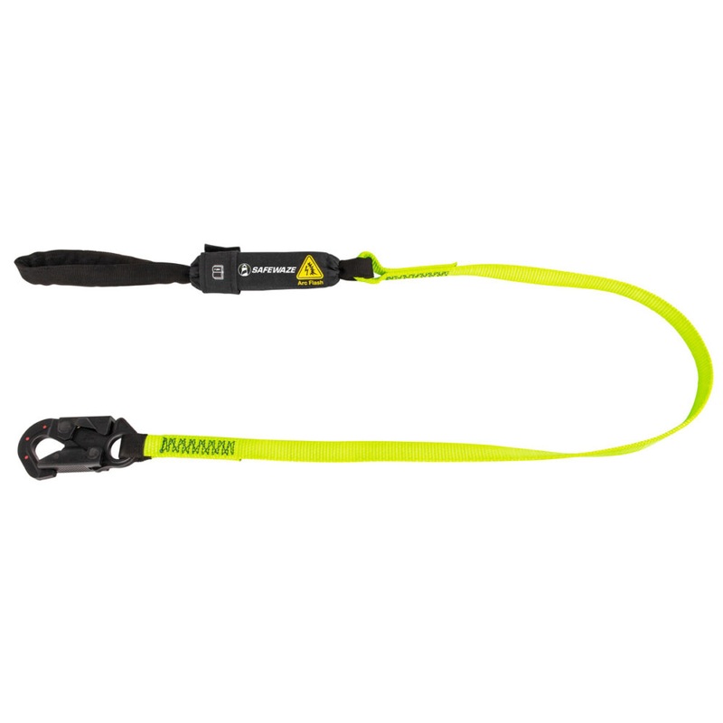 Arc Flash 6 Energy Absorbing Lanyard: Dielectric Snap Hook, Soft Loop
