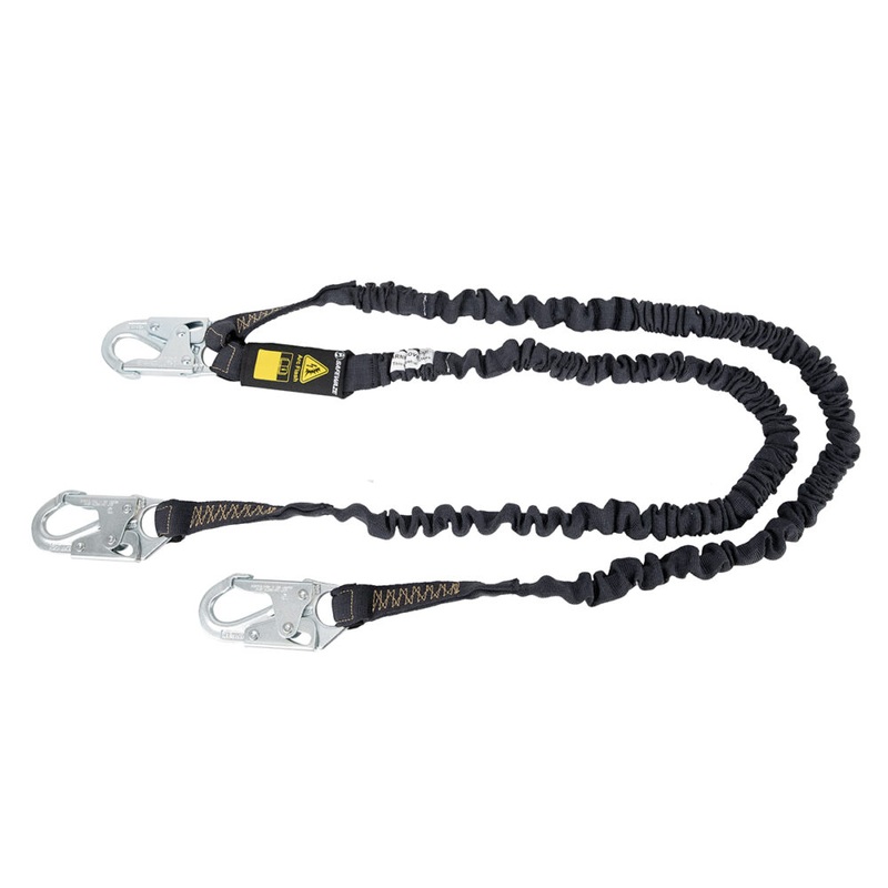 Arc Flash 6 Internal Energy Absorbing Lanyard: Aramid, Dual Leg, Snap Hooks