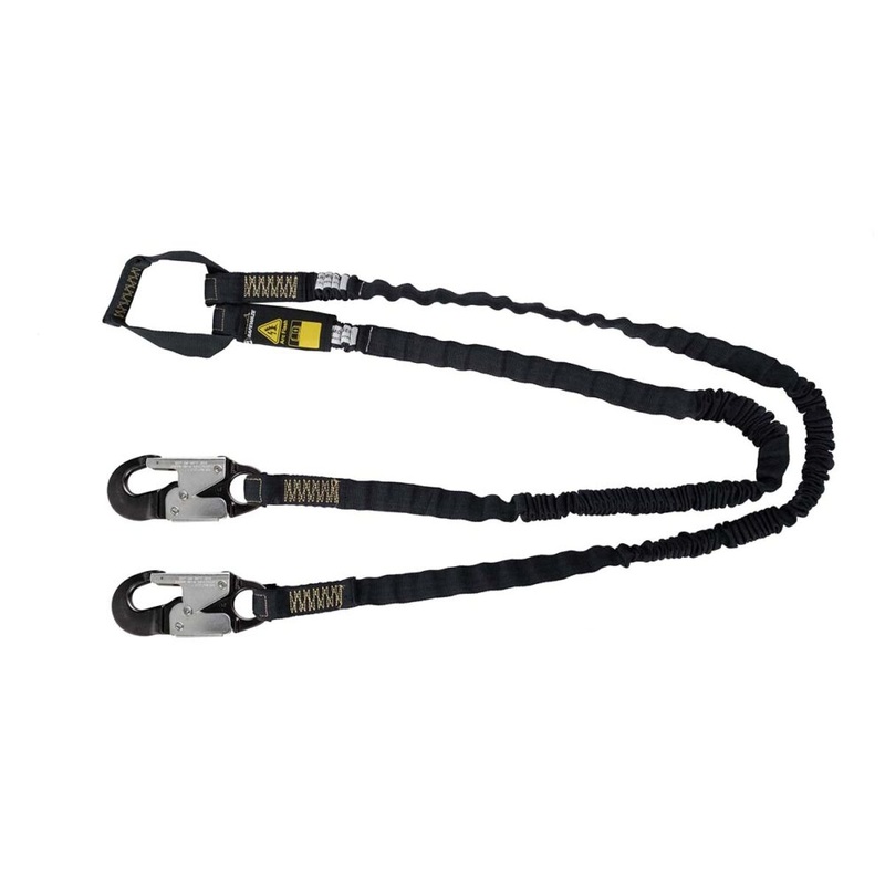 Arc Flash 6 Internal Energy Absorbing Lanyard: Aramid, Dual Leg, Soft Loop, Alu Snap Hook