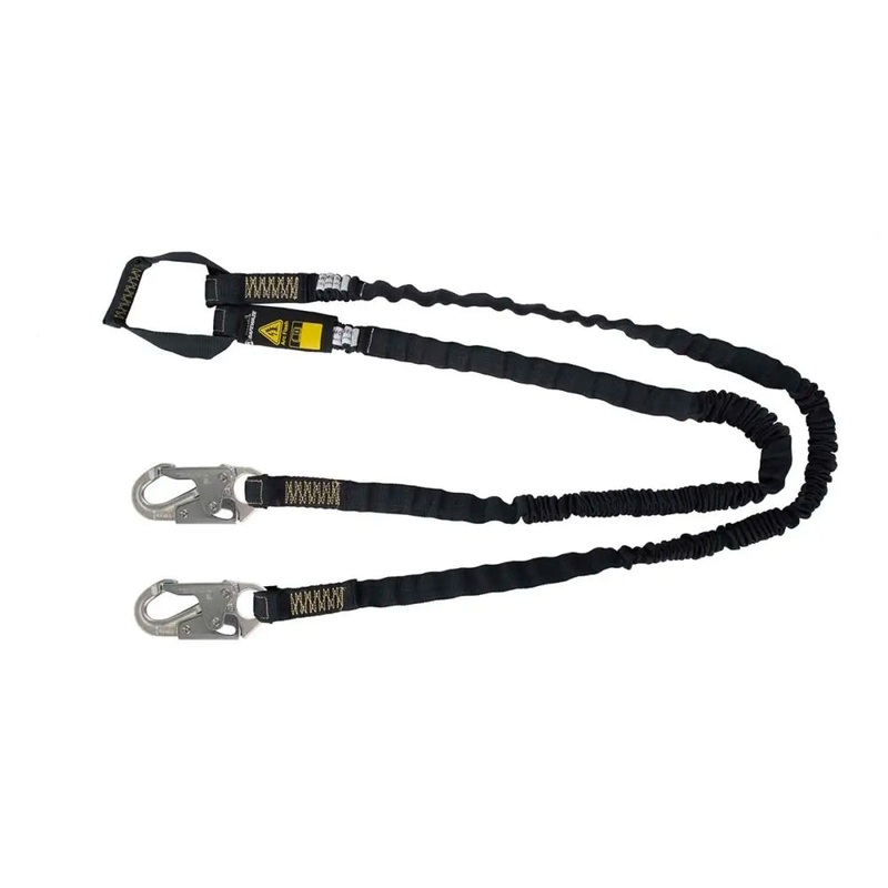 Arc Flash 6 Internal Energy Absorbing Lanyard: Aramid, Dual Leg, Soft Loop, Snap Hook