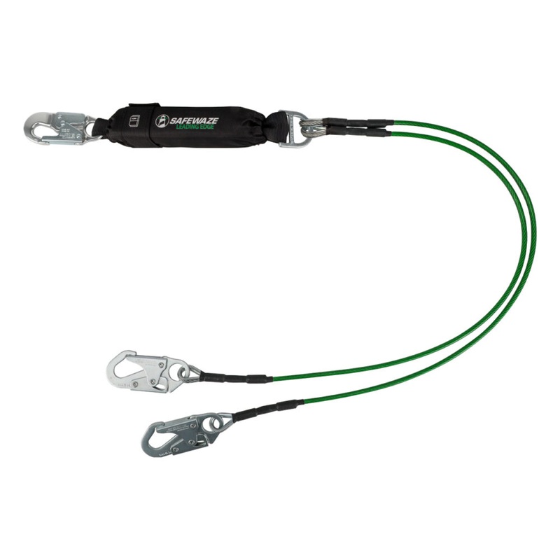 Leading Edge 6 Energy Absorbing Lanyard: Dual Leg, Snap Hooks