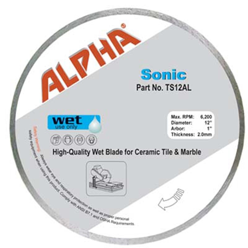 Sonic Wet Cutting Blade for Tile