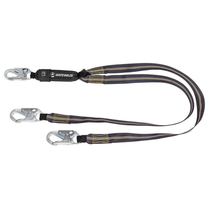 Welding 6 Energy Absorbing Lanyard: Dual Leg, Snap Hooks