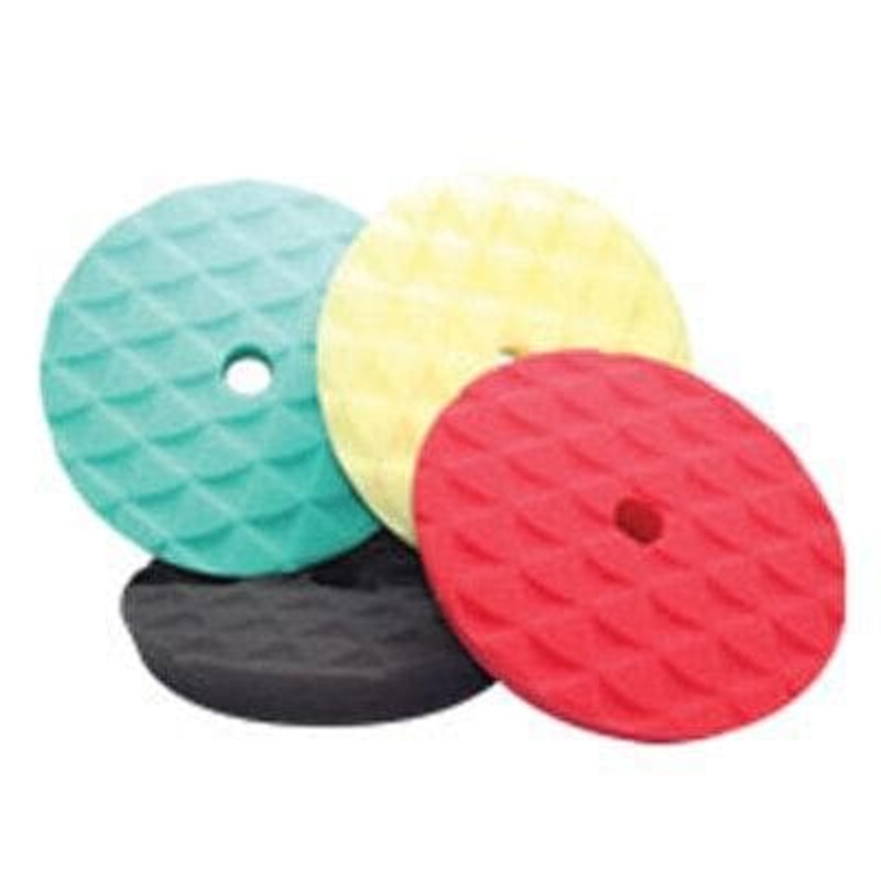 Diamond Face Foam Pads|4″x1″|6″x1″|7″x1″|Green – High Cutting|Yellow – Medium Cutting|Black – Finishing/Polishing|Red – Finishing/Finessing