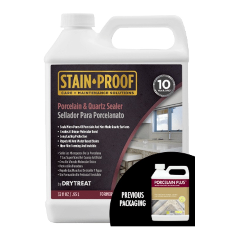 Dry-Treat Stain Proof Porcelain Plus Premium Porcelain and Quartz Sealer