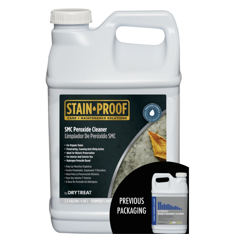 Stain Proof SMC Peroxide Cleaner formerly Dry Treat S-Tech Stone & Masonry Cleaner