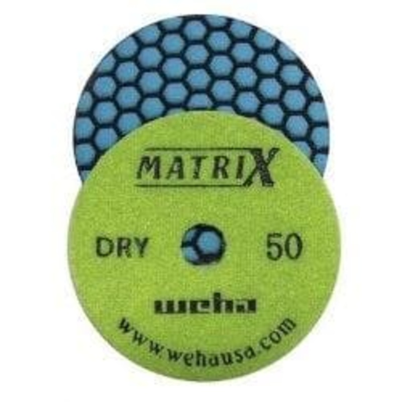Matrix Dry Honeycomb Matte Finish Diamond Polishing Pads