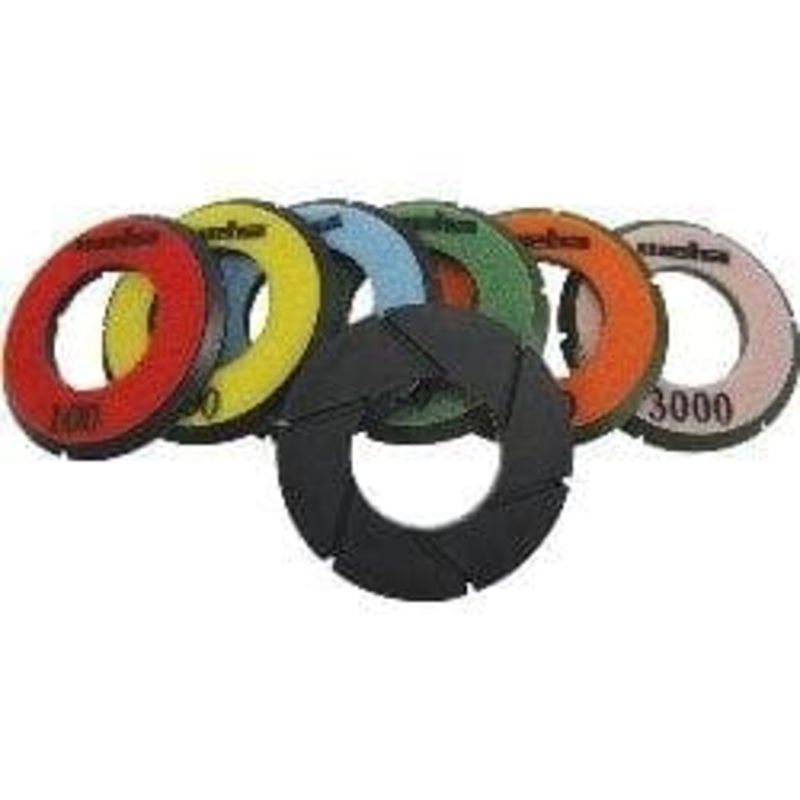 Weha 3.5 Inch Turbo Disc|50 Grit|100 Grit|200 Grit|400 Grit|800 Grit|1,500 Grit|3,000 Grit|Set