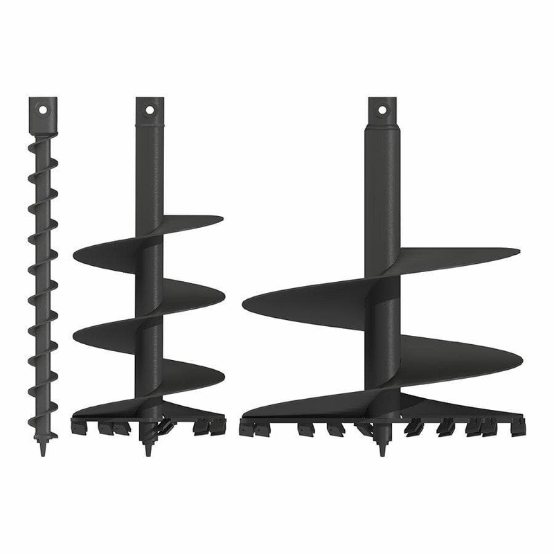 Auger Bits|4″ (101 mm)|6″ (154 mm)|9″ (229 mm)|12″ (305 mm)|15″ (381 mm)|18″ (457 mm)|20″ (508 mm)|24″ (610 mm)|30″ (762 mm)|36″ (914 mm)|40″ (1016 mm)|48 (1219mm)|2″ Hex Bits – 48″ Long|2.56″ Round Bits – 48″ Long|2.5″ Hex Bits – 60″ Long