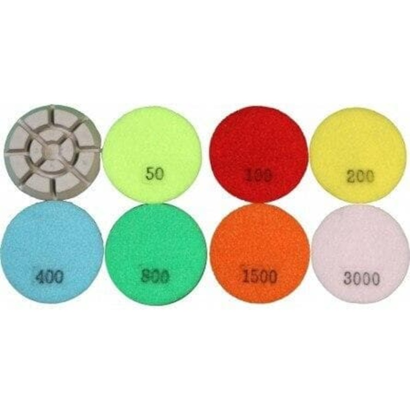 3 Premium Wet Polishing Pucks|50|100|200|400|800|1500|3000