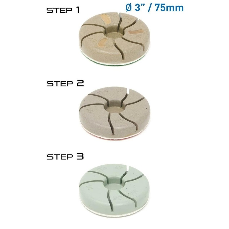 3 Step Polishing Pads for HG Hyper Grinder