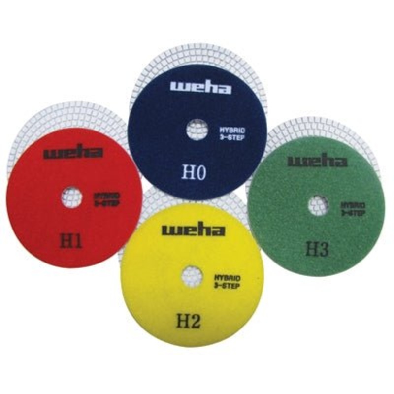 5 Weha Hybrid Diamond Polishing Pad Set of 4