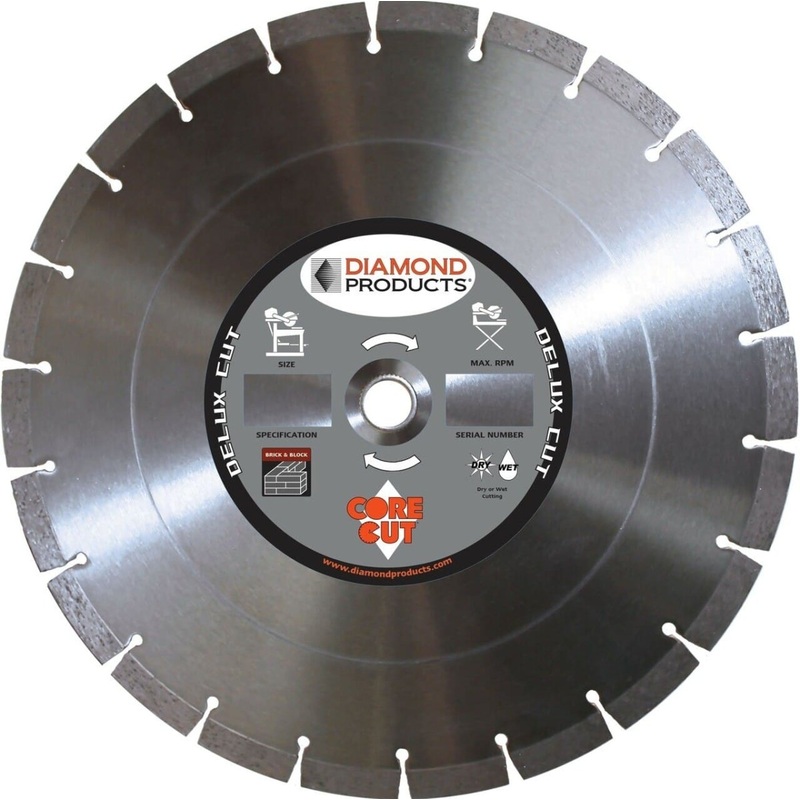 Delux-Cut Masonry|12″ x .110 x 1″|14″ x .125 x 1″|18″ x .125 x 1″|20″ x .125 x 1″