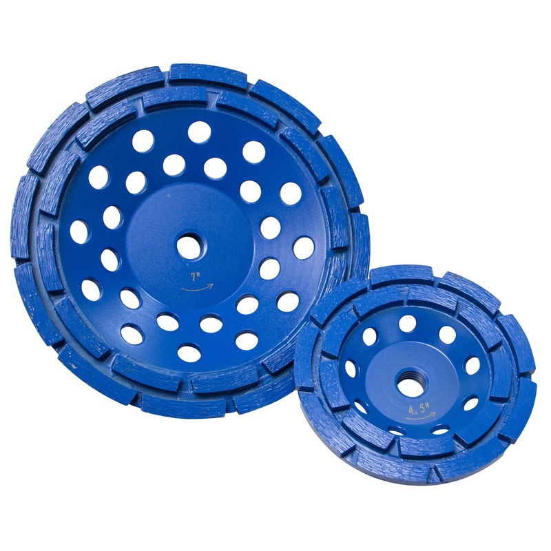 Star Blue Segmented Cup Grinders Double Row