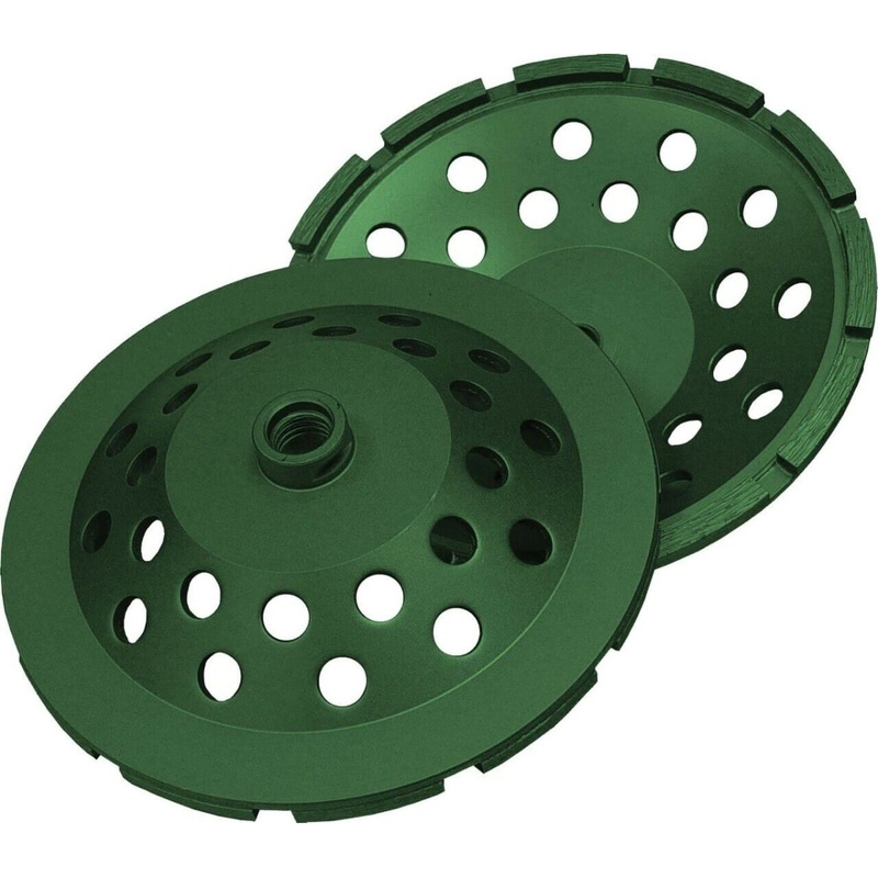 Utility Green Segmented Cup Grinder Single Row