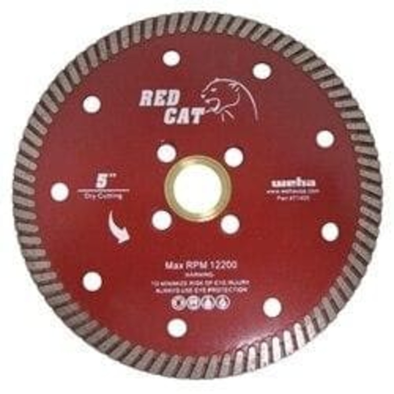 Weha 5 Red Cat Turbo Blade for Granite, Engineered Stone, Quartz, all Natural Stones