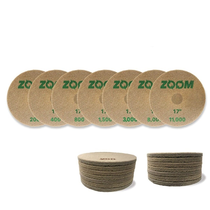 ZOOM Diamond Impregnated Pads|7″|17″|20″|200|400|800|1500|3000|8000|11000