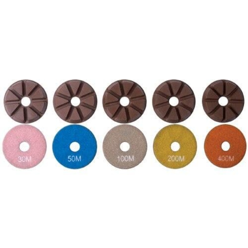 3 Inch Hybrid Metallic Pads|Grit 30|Grit 50|Grit 100|Grit 200|Grit 400