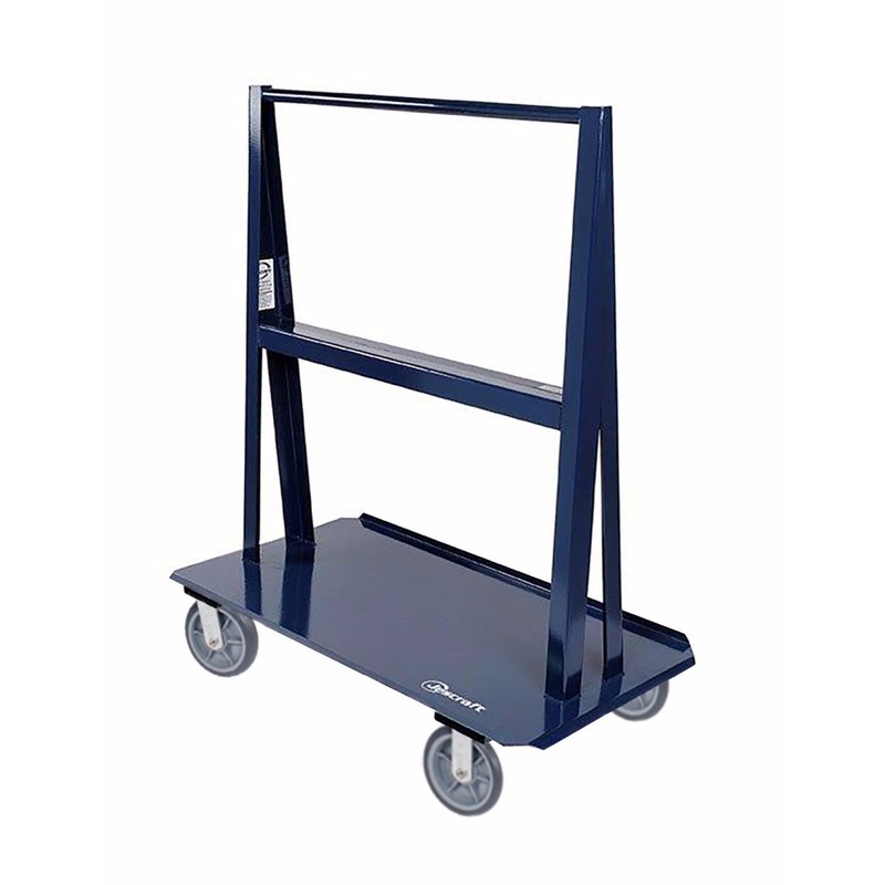 Jescraft Heavy Duty A-Frame Cart with Casters – 60 Inches