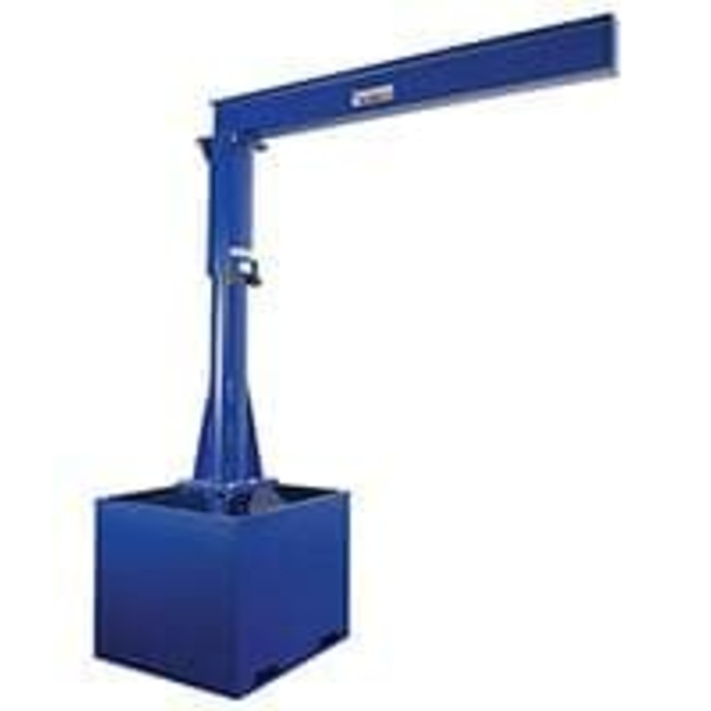 Portable Jib Cranes|With Concrete Base|Without Concrete Base|120-1/16″ | 250 lbs. Capacity|119-15/16″ | 250 lbs. Capacity|120-1/16″ | 500 lbs. Capacity