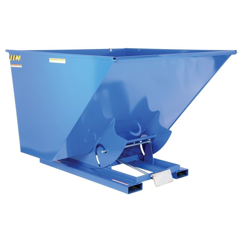 Self-Dumping Steel Hoppers with Bumper Release – D Style