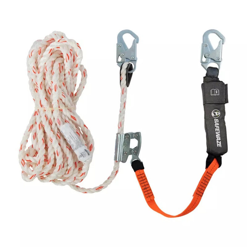 V-Line 50 Vertical Lifeline Assembly: Snap Hook, Rope Grab, EA Lanyard