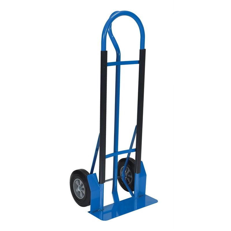 P Handle Hand Trucks|500|600|10″ x 2″ Hard Rubber Wheels|10″ x 3-1/2″ Pneumatic Wheels|13″ x 4″ Pneumatic Wheels