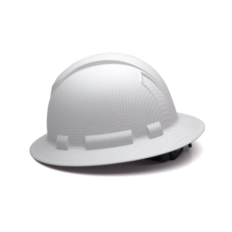 Ridgeline Full Brim Hard Hat- graphite white