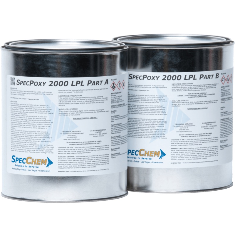 Specpoxy 2000 Lpl Astm 881 Compliant Hi-Mod, Lpl, Medium Viscosity Epoxy