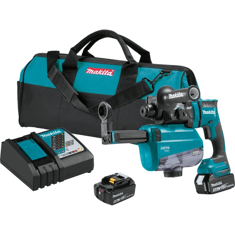 18V LXT LithiumIon Brushless Cordless 11/16 AVT Rotary Hammer, accepts SDSPLUS bits, AWS Capable
