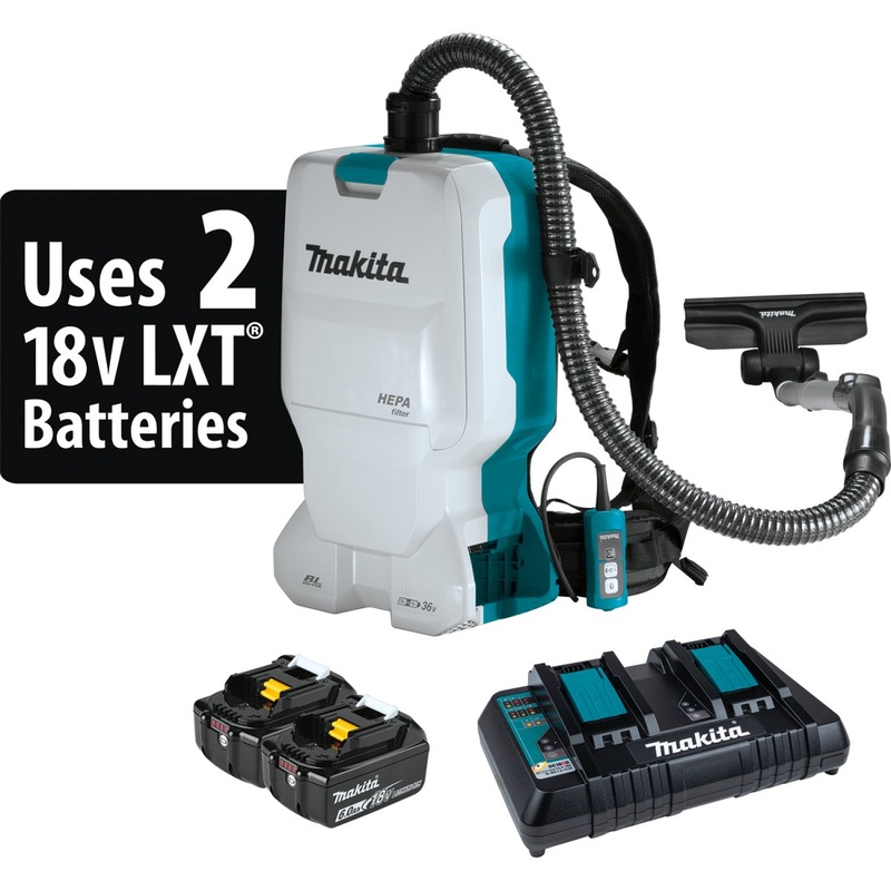 36V (18V X2) LXT Brushless 1.6 Gallon HEPA Filter Backpack Dry Vacuum