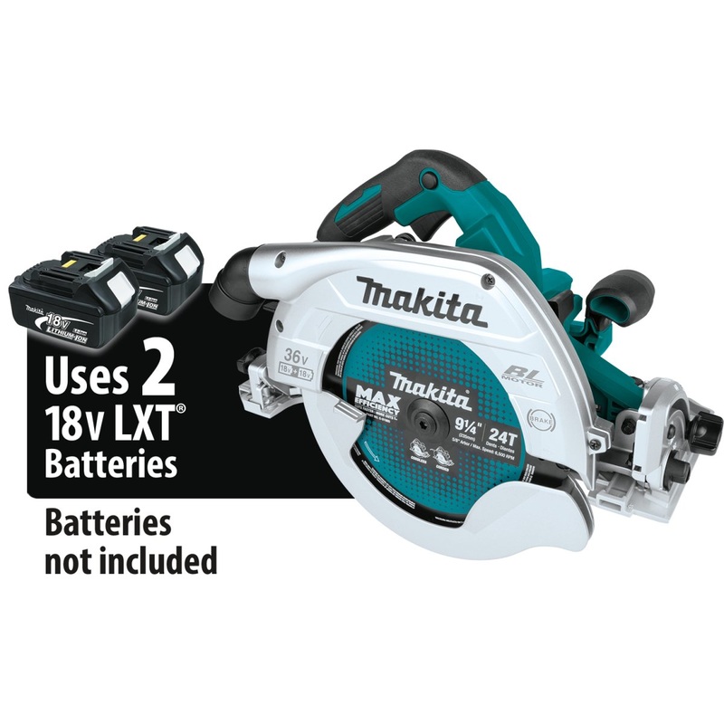 36V (18V X2) LXT Brushless 91/4 Circular Saw with Guide Rail Compatible Base, AWS Capable