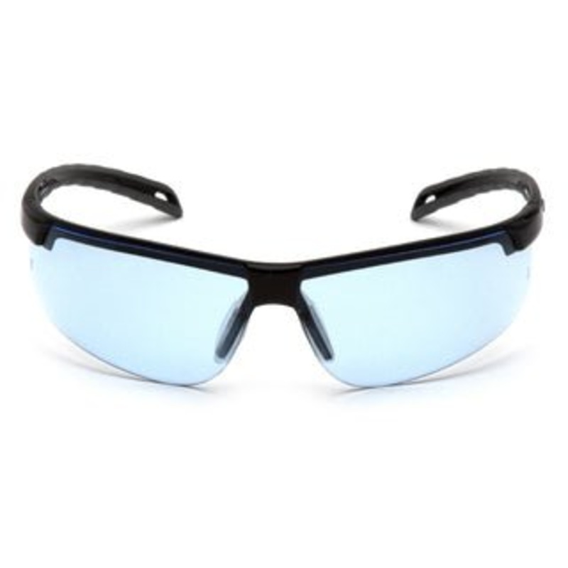 Ever-Lite Infinity Blue Anti-Fog Lens Safety Glasses with Black Frame