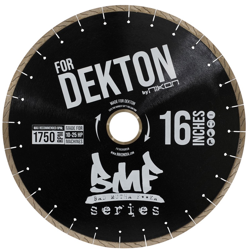 BMF Dekton Bridge Saw Blade|14″ X 50/60mm X 10mm|16″ X 50/60mm X 10mm|18″ X 50/60mm X 10mm