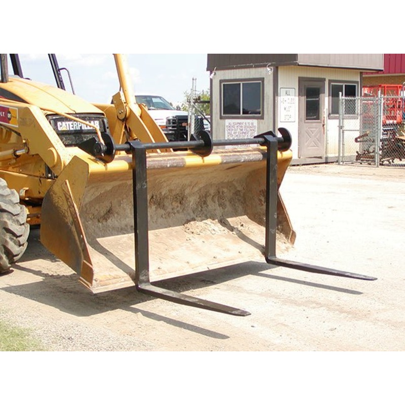 Over-The-Bucket Forks|Set of two 42″ Forks for Up to 36″ Bucket Opening (5500 lbs. cap.per pair)|Set of two 42″ Forks for Up to 42″ Bucket Opening (5500 lbs. cap. per pair)|Set of Two 48″ Forks for Up to 36″ Bucket Opening (6900 lbs. cap. per pair)|Set of