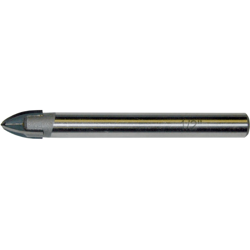 Quad-Carbide Tipped Glass Drill Bits