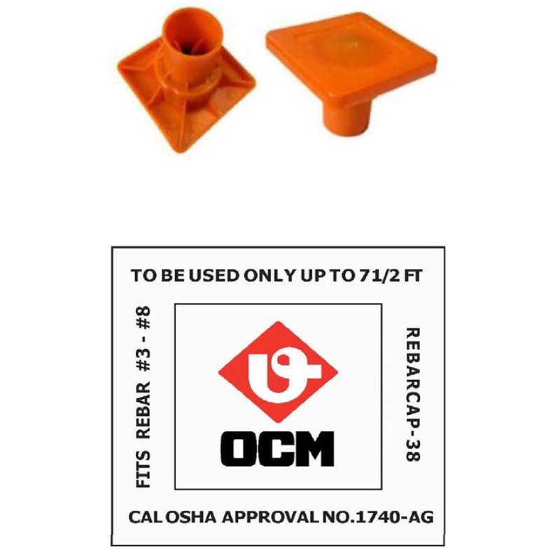 OSHA Rebar Cap (100 Pieces)|REBARCAP-38OSHA|REBARCAP-912OSHA
