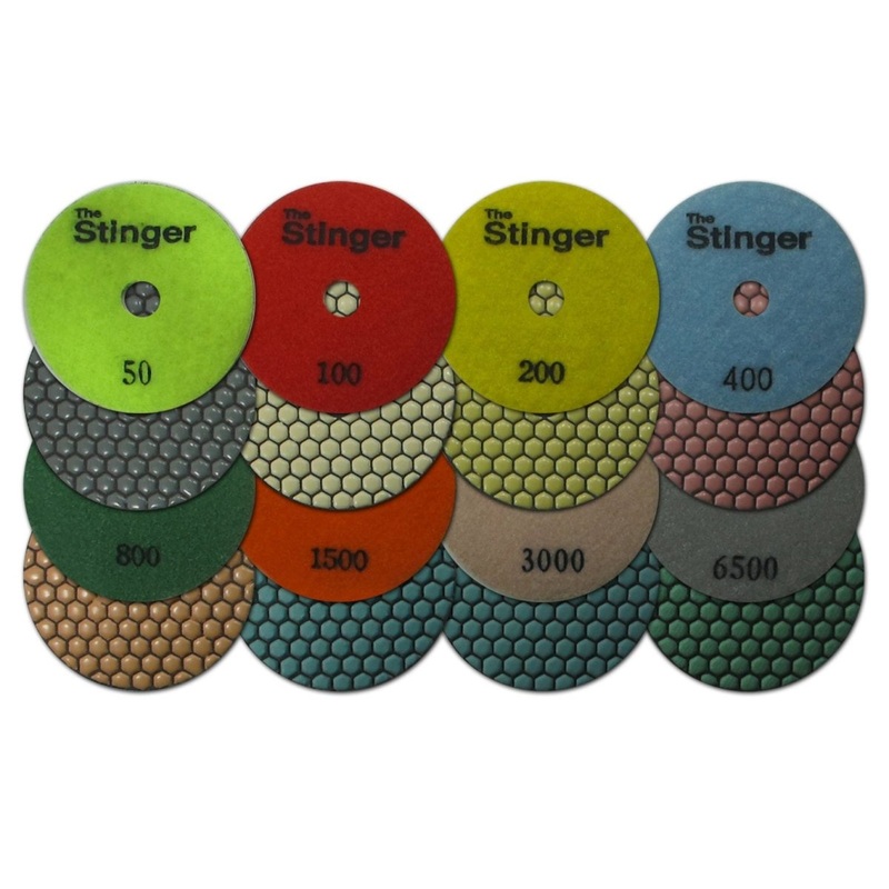 STINGER Dry Polishing Pads|50g|100g|200g|400g|800g|1500g|3000g