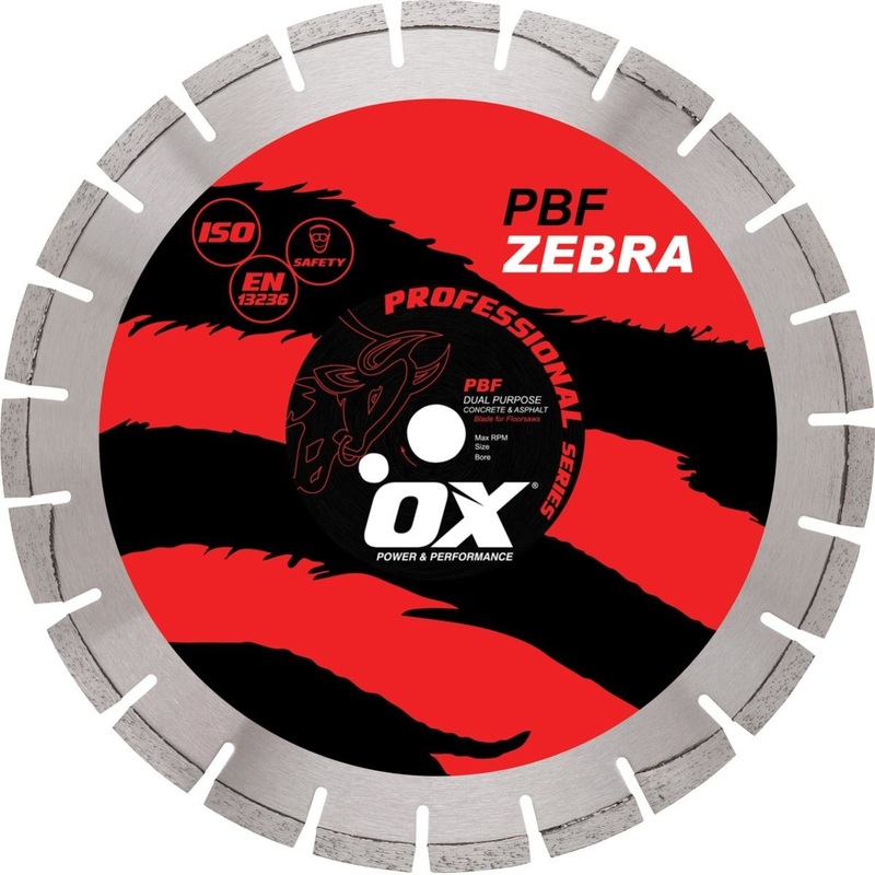 Ox Pro Dual Purpose Walk Behind Saw Diamond Blade