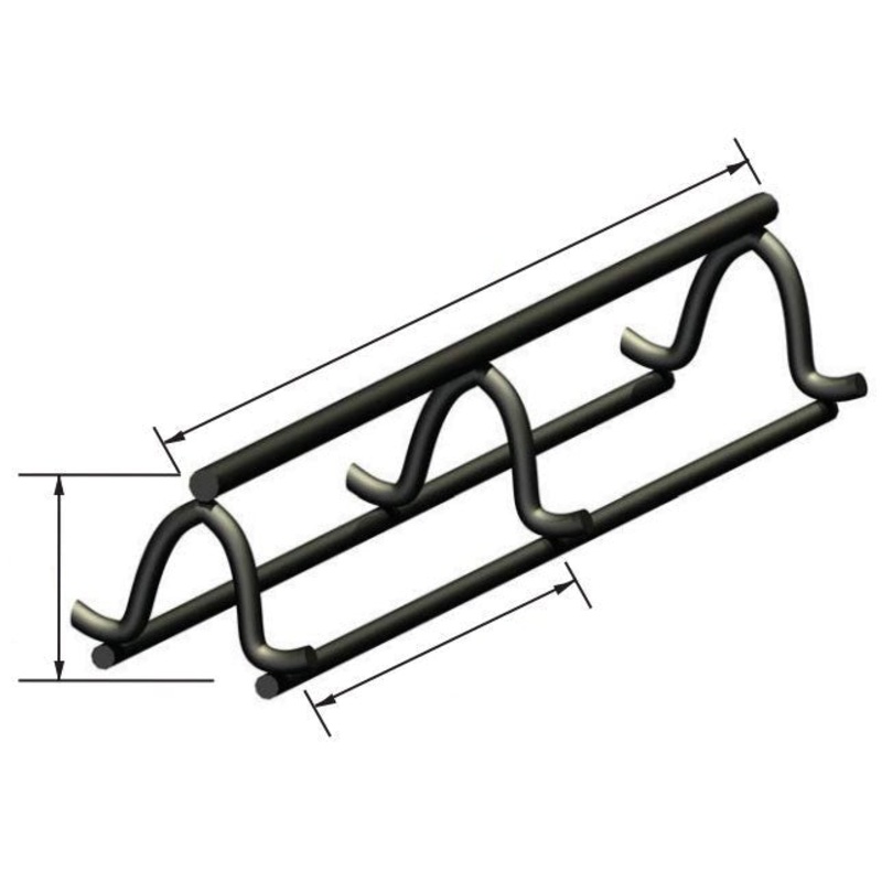 Slab Bolster Upper-Plain (Box of 100LF)