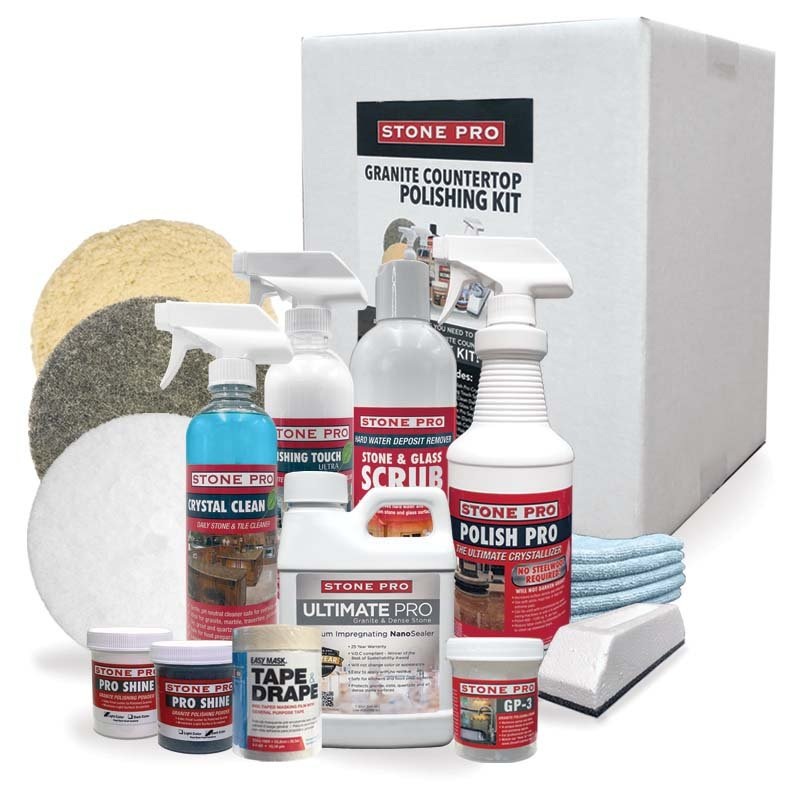 Granite Countertop Deep Clean, Polish & Protect Kit – Sale