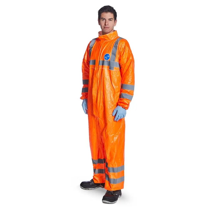 Orange Dupont Tyvek 500 High Visibility Coveralls – 25 PER ORDER