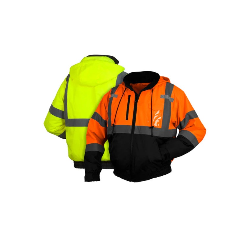 Pyramex RJ31: Type R – Class 3 Hi-Vis Orange & Lime Jacket